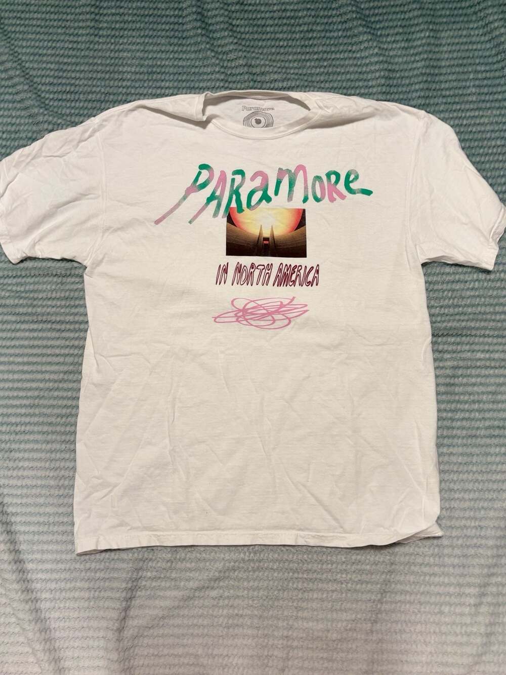 Official Paramore 2023 North America Tour Concert T-Shirt White Size L